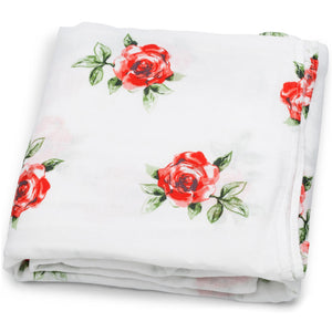 Swaddle Blanket - Red Rose